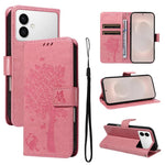 Custodia per telefono in pelle con motivo in rilievo albero e gatto, For Galaxy S26 Edge 5G, For Galaxy S26 Ultra 5G