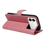 Custodia per telefono in pelle con motivo in rilievo albero e gatto, For Galaxy S26 Edge 5G, For Galaxy S26 Ultra 5G