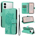 Custodia per telefono in pelle con motivo in rilievo albero e gatto, For Galaxy S26 Edge 5G, For Galaxy S26 Ultra 5G