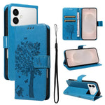 Custodia per telefono in pelle con motivo in rilievo albero e gatto, For Galaxy S26 Edge 5G, For Galaxy S26 Ultra 5G