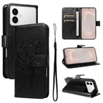 Custodia per telefono in pelle con motivo in rilievo albero e gatto, For Galaxy S26 Edge 5G, For Galaxy S26 Ultra 5G