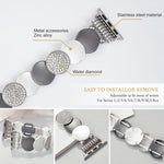 Cinturino per orologio in metallo con catena in lega, For Apple Watch 46mm / 49mm / 45mm / 44mm, For Apple Watch 42mm / 41mm / 40mm / 38mm