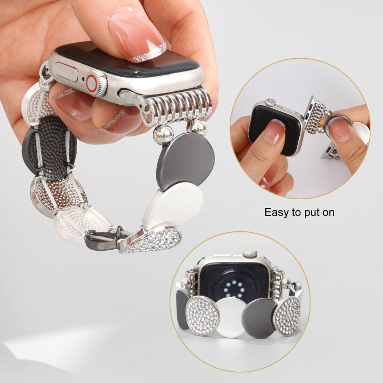Cinturino per orologio in metallo con catena in lega, For Apple Watch 46mm / 49mm / 45mm / 44mm, For Apple Watch 42mm / 41mm / 40mm / 38mm