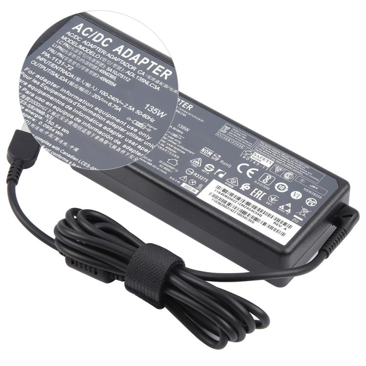 Adattatore di alimentazione per laptop e notebook da 135 W, 20 V, 6,75 A, per jack USB Lenovo, EU Plug, US Plug, UK Plug, AU Plug