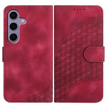 YX0060 Custodia in pelle per telefono con testa di elefante in rilievo e cordino, For Samsung Galaxy S26 5G, For Samsung Galaxy S25 FE 5G, For Samsung Galaxy S25 5G