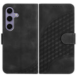 YX0060 Custodia in pelle per telefono con testa di elefante in rilievo e cordino, For Samsung Galaxy S26 5G, For Samsung Galaxy S25 FE 5G, For Samsung Galaxy S25 5G