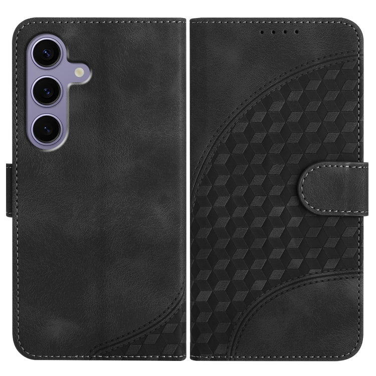 YX0060 Custodia in pelle per telefono con testa di elefante in rilievo e cordino, For Samsung Galaxy S26 5G, For Samsung Galaxy S25 FE 5G, For Samsung Galaxy S25 5G
