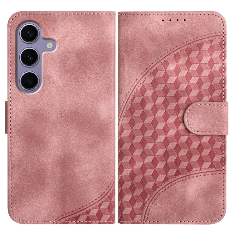 YX0060 Custodia in pelle per telefono con testa di elefante in rilievo e cordino, For Samsung Galaxy S26 5G, For Samsung Galaxy S25 FE 5G, For Samsung Galaxy S25 5G
