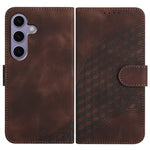 YX0060 Custodia in pelle per telefono con testa di elefante in rilievo e cordino, For Samsung Galaxy S26 5G, For Samsung Galaxy S25 FE 5G, For Samsung Galaxy S25 5G