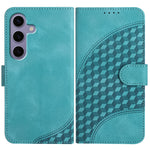 YX0060 Custodia in pelle per telefono con testa di elefante in rilievo e cordino, For Samsung Galaxy S26 5G, For Samsung Galaxy S25 FE 5G, For Samsung Galaxy S25 5G