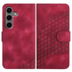 YX0060 Custodia in pelle per telefono con testa di elefante in rilievo e cordino, For Samsung Galaxy S25+ 5G, For Samsung Galaxy S25 Ultra 5G