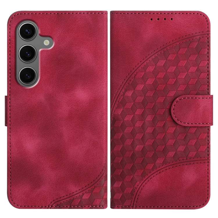YX0060 Custodia in pelle per telefono con testa di elefante in rilievo e cordino, For Samsung Galaxy S25+ 5G, For Samsung Galaxy S25 Ultra 5G