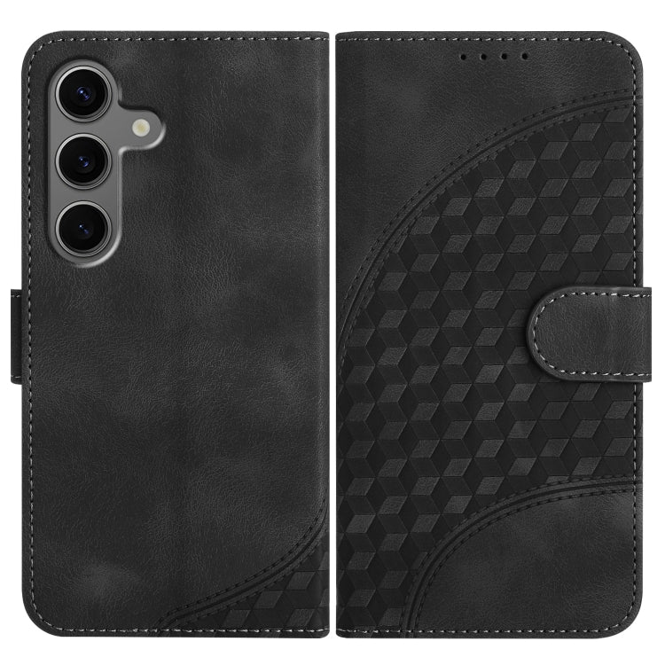 YX0060 Custodia in pelle per telefono con testa di elefante in rilievo e cordino, For Samsung Galaxy S25+ 5G, For Samsung Galaxy S25 Ultra 5G