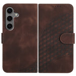 YX0060 Custodia in pelle per telefono con testa di elefante in rilievo e cordino, For Samsung Galaxy S25+ 5G, For Samsung Galaxy S25 Ultra 5G