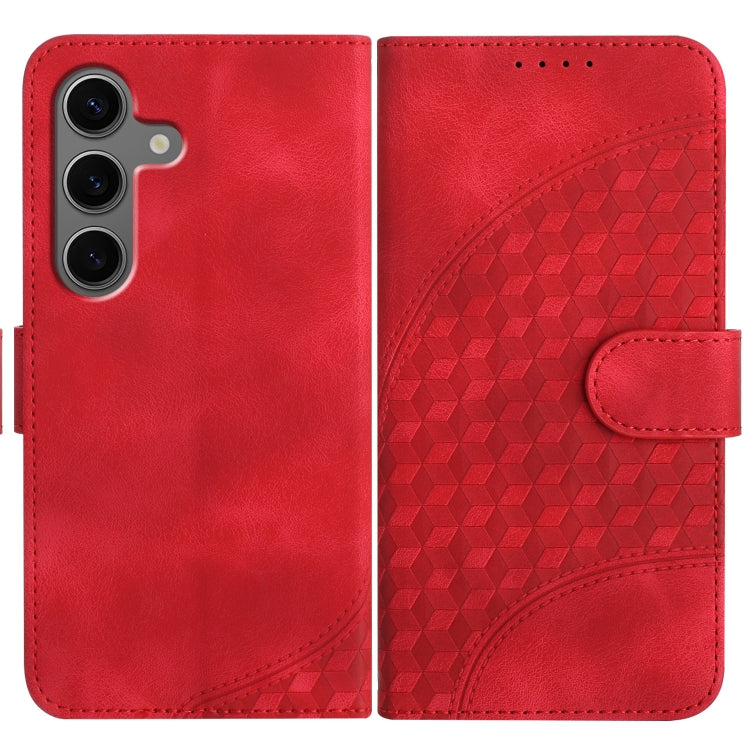 YX0060 Custodia in pelle per telefono con testa di elefante in rilievo e cordino, For Samsung Galaxy S25+ 5G, For Samsung Galaxy S25 Ultra 5G