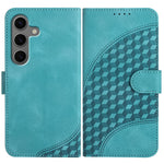 YX0060 Custodia in pelle per telefono con testa di elefante in rilievo e cordino, For Samsung Galaxy S25+ 5G, For Samsung Galaxy S25 Ultra 5G