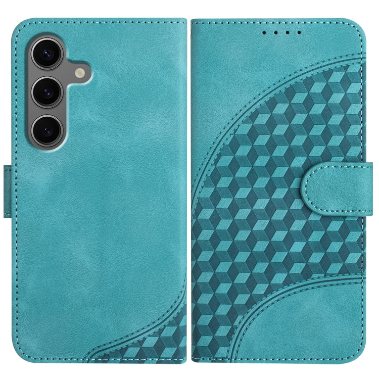 YX0060 Custodia in pelle per telefono con testa di elefante in rilievo e cordino, For Samsung Galaxy S25+ 5G, For Samsung Galaxy S25 Ultra 5G