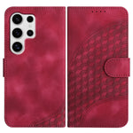 YX0060 Custodia in pelle per telefono con testa di elefante in rilievo e cordino, For Samsung Galaxy S25+ 5G, For Samsung Galaxy S25 Ultra 5G