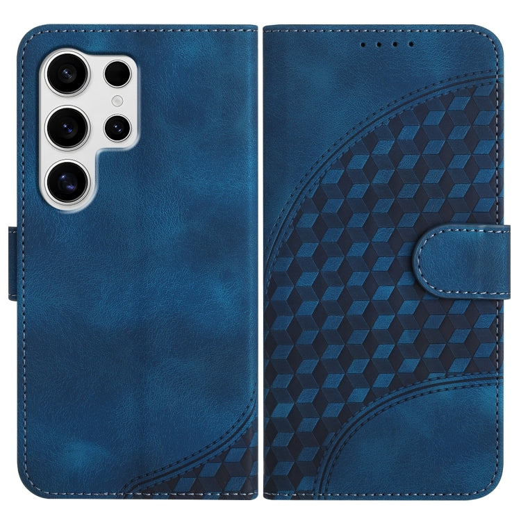 YX0060 Custodia in pelle per telefono con testa di elefante in rilievo e cordino, For Samsung Galaxy S25+ 5G, For Samsung Galaxy S25 Ultra 5G