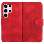 YX0060 Custodia in pelle per telefono con testa di elefante in rilievo e cordino, For Samsung Galaxy S25+ 5G, For Samsung Galaxy S25 Ultra 5G