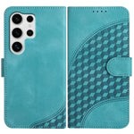 YX0060 Custodia in pelle per telefono con testa di elefante in rilievo e cordino, For Samsung Galaxy S25+ 5G, For Samsung Galaxy S25 Ultra 5G