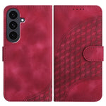 YX0060 Custodia in pelle per telefono con testa di elefante in rilievo e cordino, For Samsung Galaxy S26 5G, For Samsung Galaxy S25 FE 5G, For Samsung Galaxy S25 5G