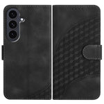 YX0060 Custodia in pelle per telefono con testa di elefante in rilievo e cordino, For Samsung Galaxy S26 5G, For Samsung Galaxy S25 FE 5G, For Samsung Galaxy S25 5G