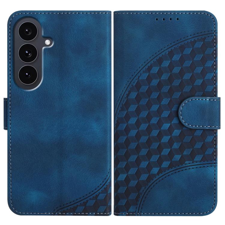 YX0060 Custodia in pelle per telefono con testa di elefante in rilievo e cordino, For Samsung Galaxy S26 5G, For Samsung Galaxy S25 FE 5G, For Samsung Galaxy S25 5G