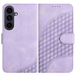 YX0060 Custodia in pelle per telefono con testa di elefante in rilievo e cordino, For Samsung Galaxy S26 5G, For Samsung Galaxy S25 FE 5G, For Samsung Galaxy S25 5G