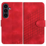 YX0060 Custodia in pelle per telefono con testa di elefante in rilievo e cordino, For Samsung Galaxy S26 5G, For Samsung Galaxy S25 FE 5G, For Samsung Galaxy S25 5G