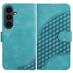 YX0060 Custodia in pelle per telefono con testa di elefante in rilievo e cordino, For Samsung Galaxy S26 5G, For Samsung Galaxy S25 FE 5G, For Samsung Galaxy S25 5G