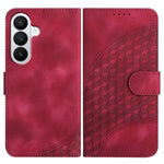 YX0060 Custodia in pelle per telefono con testa di elefante in rilievo e cordino, For Samsung Galaxy S26 5G, For Samsung Galaxy S25 FE 5G, For Samsung Galaxy S25 5G