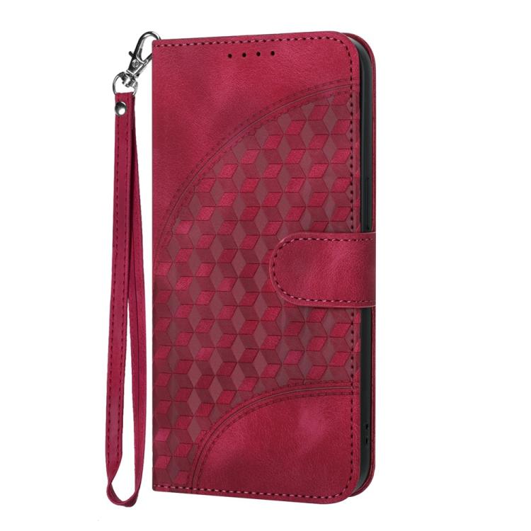 YX0060 Custodia in pelle per telefono con testa di elefante in rilievo e cordino, For Samsung Galaxy S26 5G, For Samsung Galaxy S25 FE 5G, For Samsung Galaxy S25 5G