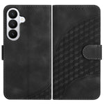 YX0060 Custodia in pelle per telefono con testa di elefante in rilievo e cordino, For Samsung Galaxy S26 5G, For Samsung Galaxy S25 FE 5G, For Samsung Galaxy S25 5G