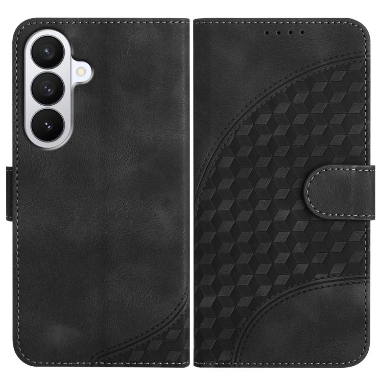 YX0060 Custodia in pelle per telefono con testa di elefante in rilievo e cordino, For Samsung Galaxy S26 5G, For Samsung Galaxy S25 FE 5G, For Samsung Galaxy S25 5G