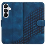 YX0060 Custodia in pelle per telefono con testa di elefante in rilievo e cordino, For Samsung Galaxy S26 5G, For Samsung Galaxy S25 FE 5G, For Samsung Galaxy S25 5G