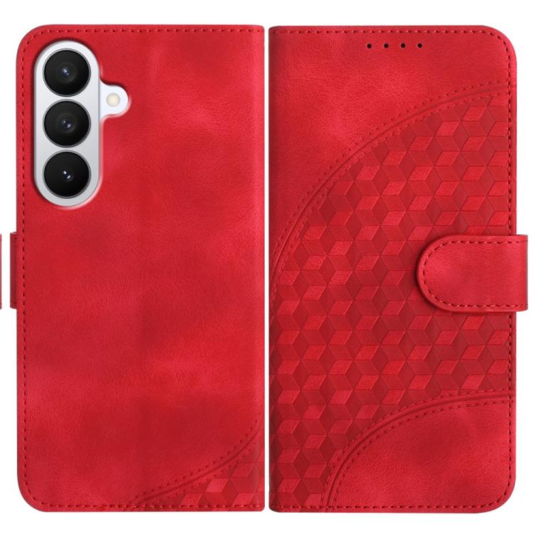 YX0060 Custodia in pelle per telefono con testa di elefante in rilievo e cordino, For Samsung Galaxy S26 5G, For Samsung Galaxy S25 FE 5G, For Samsung Galaxy S25 5G