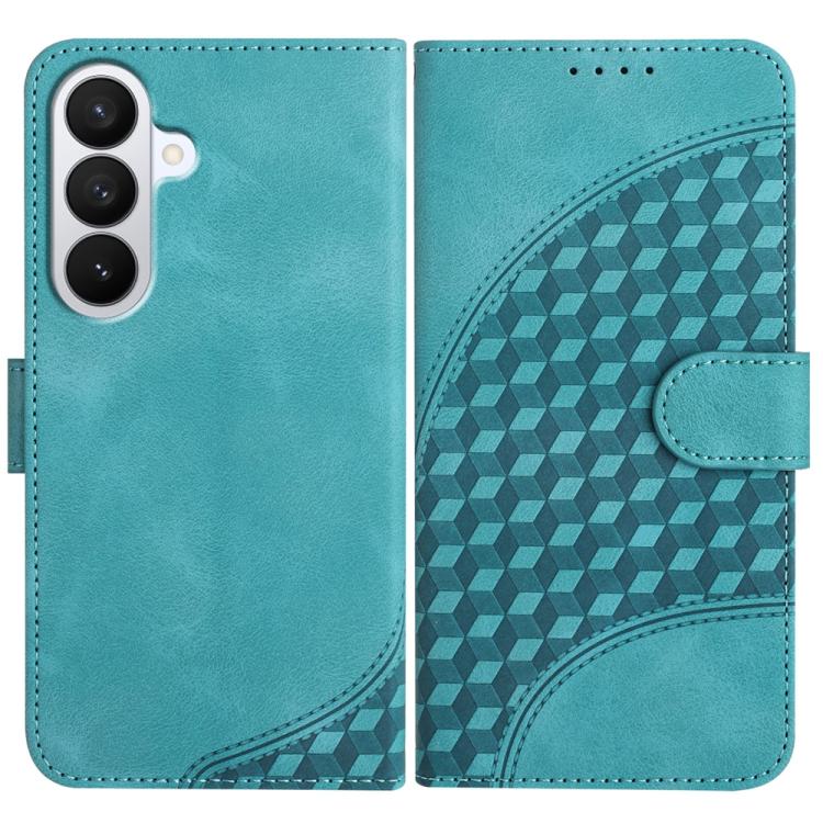 YX0060 Custodia in pelle per telefono con testa di elefante in rilievo e cordino, For Samsung Galaxy S26 5G, For Samsung Galaxy S25 FE 5G, For Samsung Galaxy S25 5G