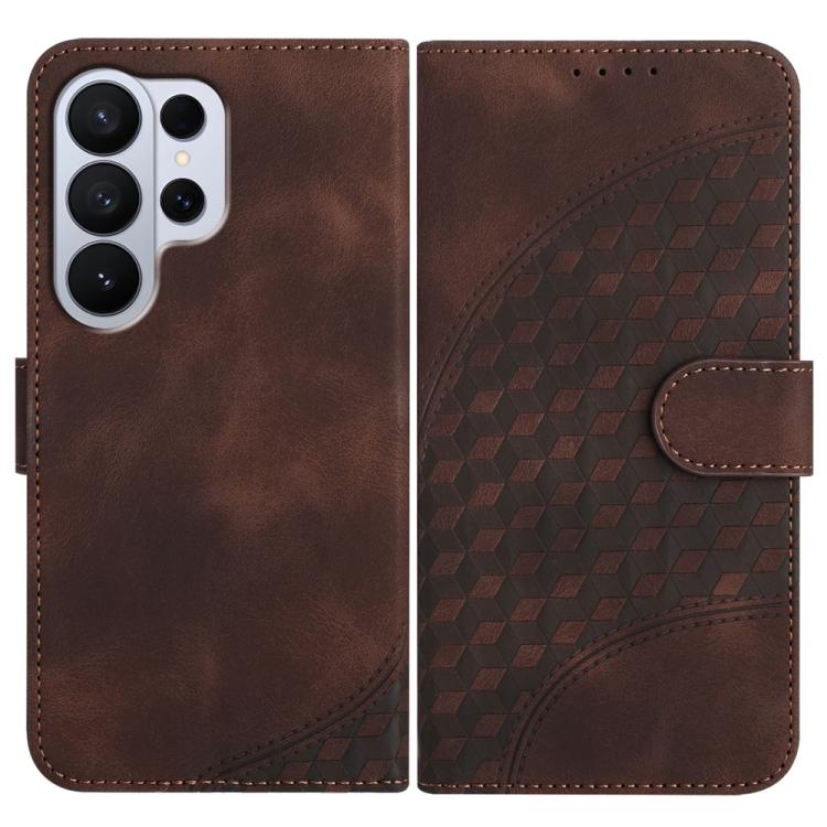 YX0060 Custodia in pelle per telefono con testa di elefante in rilievo e cordino, For Galaxy S26 FE 5G, For Samsung Galaxy S26 Edge 5G, For Samsung Galaxy S26 Ultra 5G