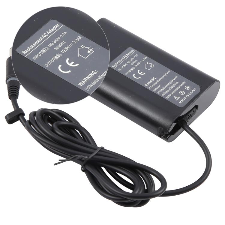 Adattatore di alimentazione per notebook portatile 65W 19,5V 3,34A per Dell 7,4 x 5,0, EU Plug, US Plug, UK Plug, AU Plug