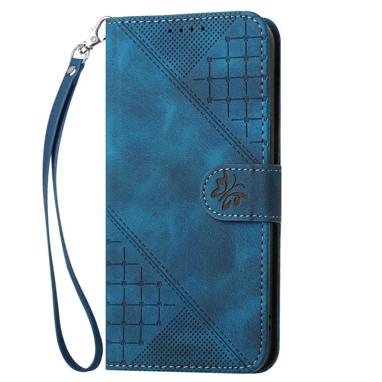 YX0080 Custodia per telefono in pelle con motivo a farfalla in rilievo e cordino, For Samsung Galaxy S25 FE 5G, For Samsung Galaxy S25 5G, For Samsung Galaxy S25+ 5G, For Samsung Galaxy S25 Ultra 5G