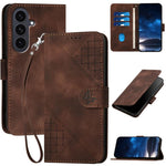 YX0080 Custodia per telefono in pelle con motivo a farfalla in rilievo e cordino, For Samsung Galaxy S25 FE 5G, For Samsung Galaxy S25 5G, For Samsung Galaxy S25+ 5G, For Samsung Galaxy S25 Ultra 5G