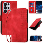 YX0080 Custodia per telefono in pelle con motivo a farfalla in rilievo e cordino, For Galaxy S26 FE 5G, For Samsung Galaxy S26 Edge 5G, For Samsung Galaxy S26 Ultra 5G, For Samsung Galaxy S26 5G