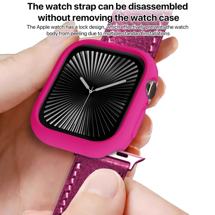 Custodia per orologio Candy TPU a mezza copertura, For Apple Watch Series 11 / 10 46mm