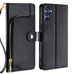 Custodia per telefono in pelle con cerniera, For Galaxy A57 5G, For Galaxy A37 5G, For Samsung Galaxy A17 5G, For Samsung Galaxy F06 5G, For Samsung Galaxy M35 5G, For Samsung Galaxy Xcover 7 Pro 5G