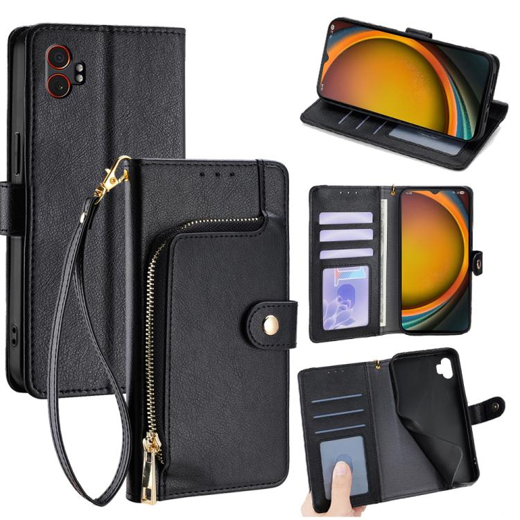 Custodia per telefono in pelle con cerniera, For Galaxy A57 5G, For Galaxy A37 5G, For Samsung Galaxy A17 5G, For Samsung Galaxy F06 5G, For Samsung Galaxy M35 5G, For Samsung Galaxy Xcover 7 Pro 5G