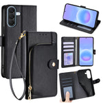 Custodia per telefono in pelle con cerniera, For Galaxy A57 5G, For Galaxy A37 5G, For Samsung Galaxy A17 5G, For Samsung Galaxy F06 5G, For Samsung Galaxy M35 5G, For Samsung Galaxy Xcover 7 Pro 5G