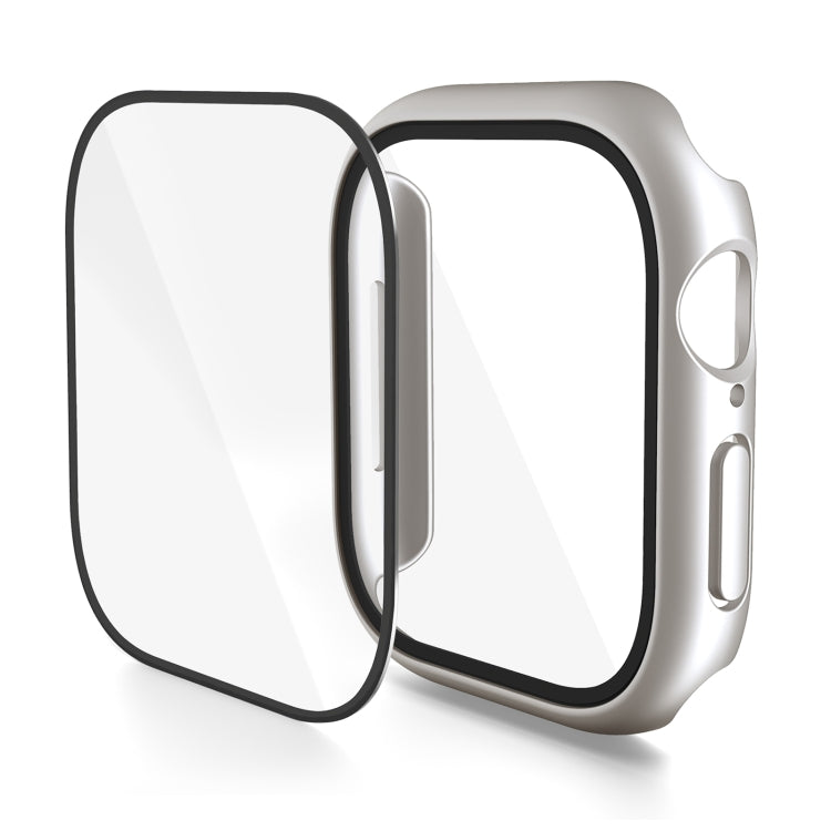 Cassa dell'orologio con pellicola temperata integrata nel PC, For Apple Watch Series 10 / 11 46mm
