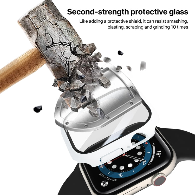 Cassa dell'orologio con pellicola temperata integrata nel PC, For Apple Watch Series 10 / 11 42mm