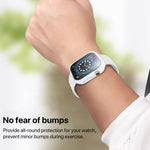Cassa dell'orologio con pellicola temperata integrata nel PC, For Apple Watch Series 10 / 11 42mm